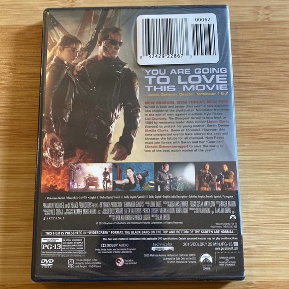 Terminator Genisys w/Arnold Schwarzenegger DVD ***NWOT*** - Picture 2 of 4